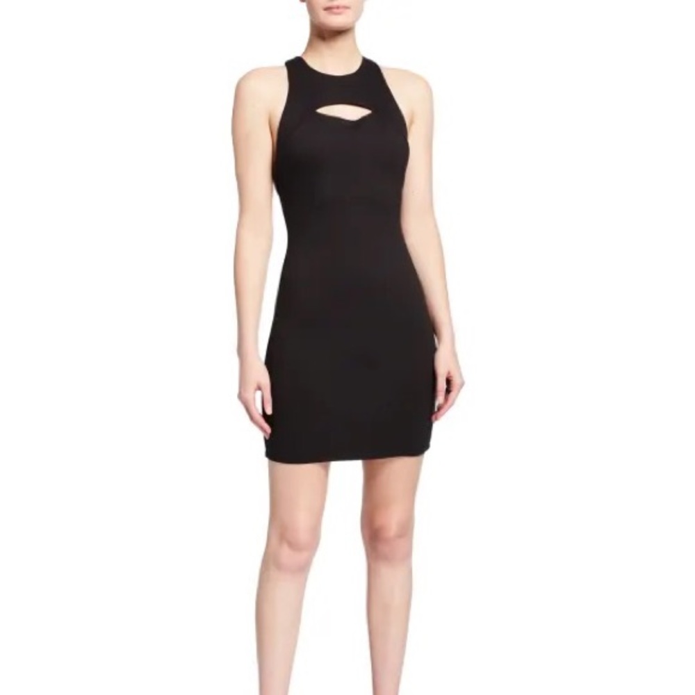 NWT ALICE + OLIVIA GARA BLACK CUTOUT DRESS WOMENS 0
